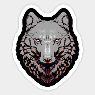 Lone Wolf Rider Sticker